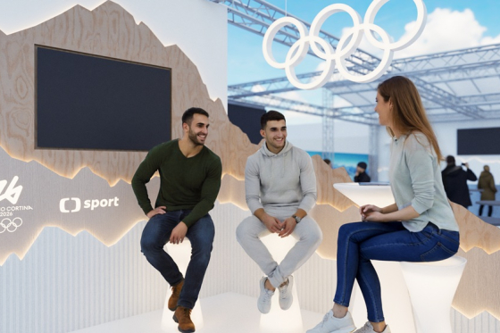 Pozice ČT sport Milán vizualizace  Česká televize