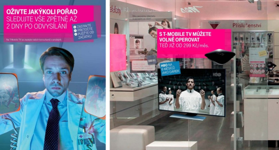 Tmobile TV_komunikace na prodejnach