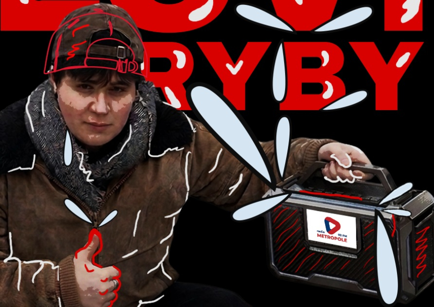 Majda loví ryby - grafika